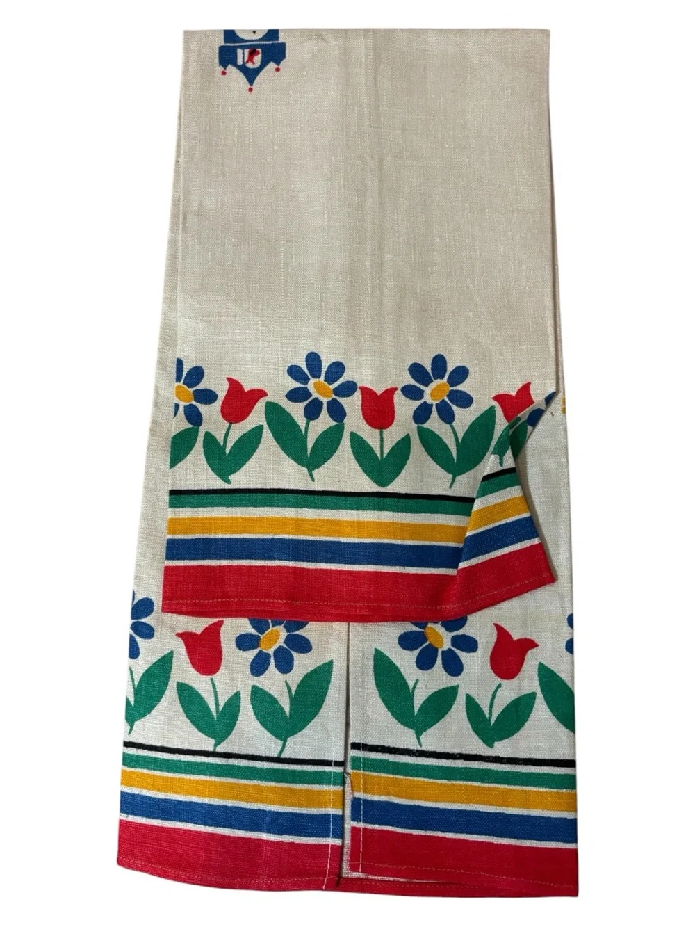 MCM Quality Linens Pure Linen Tea Towel Days Of The Week “Wednesday” Dutch Girl